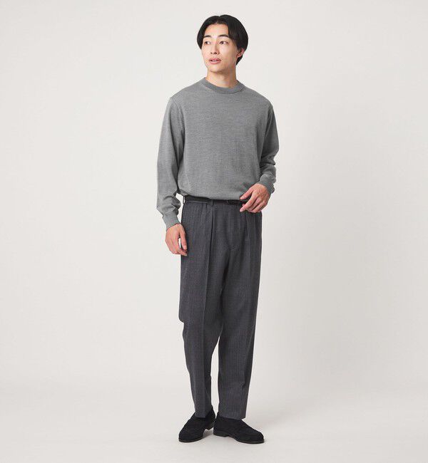 UNITED ARROWS green label relaxing「SUPER 120S ハイゲージ クルーネック ニット」|ニット・セーター|