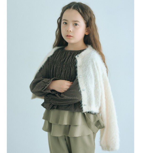 UNITED ARROWS green label relaxing「【COOL CHIC GIRLS STYLE】フラッフィー カーディガン / キッズ 120cm-160cm」|カーディガン|