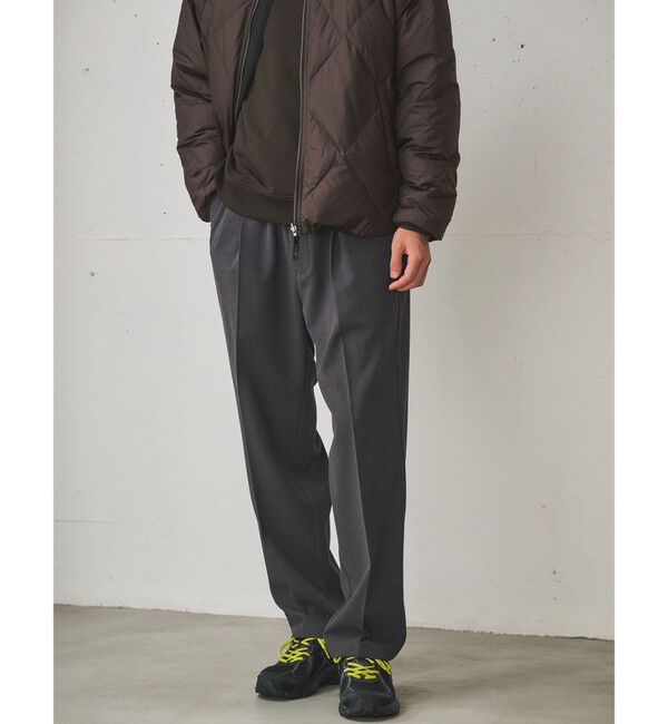 UNITED ARROWS green label relaxing「TRカルゼ 裏起毛 オルマイ ワイド パンツ W3 -2WAYストレッチ-」|その他|MD.GRAY