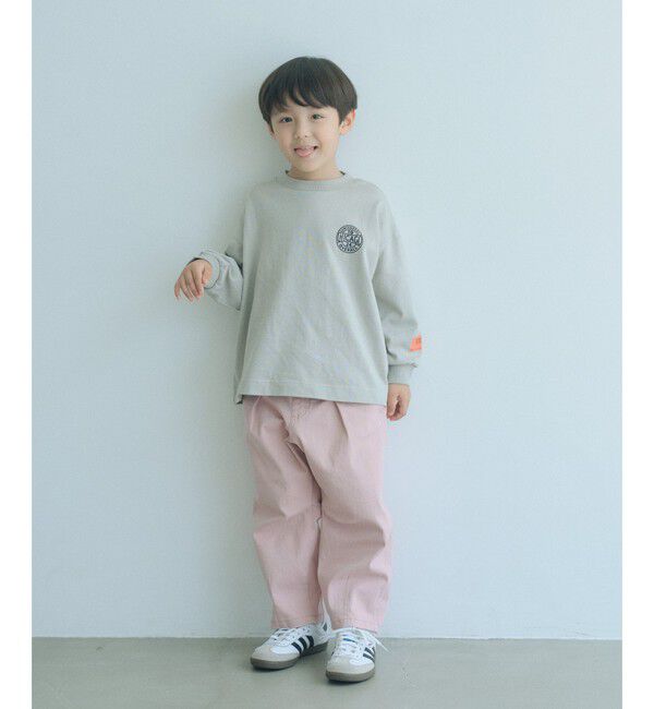 UNITED ARROWS green label relaxing「【別注】＜UNIVERSAL OVERALL＞グラフィック ロングスリーブ Tシャツ / キッズ 110cm-130cm」|Tシャツ・カットソー|