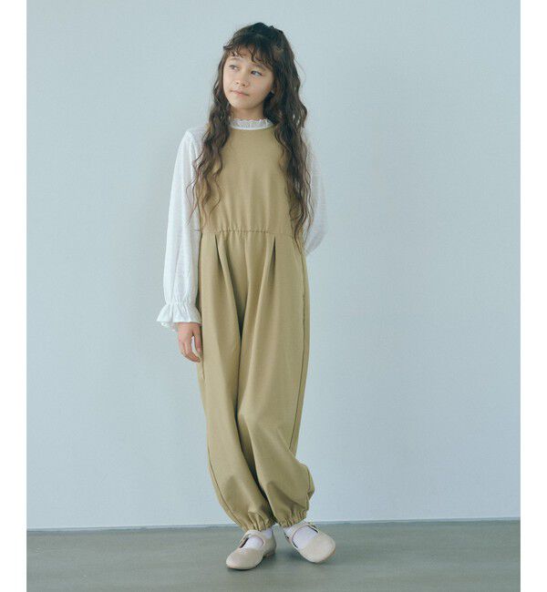 UNITED ARROWS green label relaxing「ツイル オールインワン / キッズ 100cm-160cm」|ワンピース|BEIGE