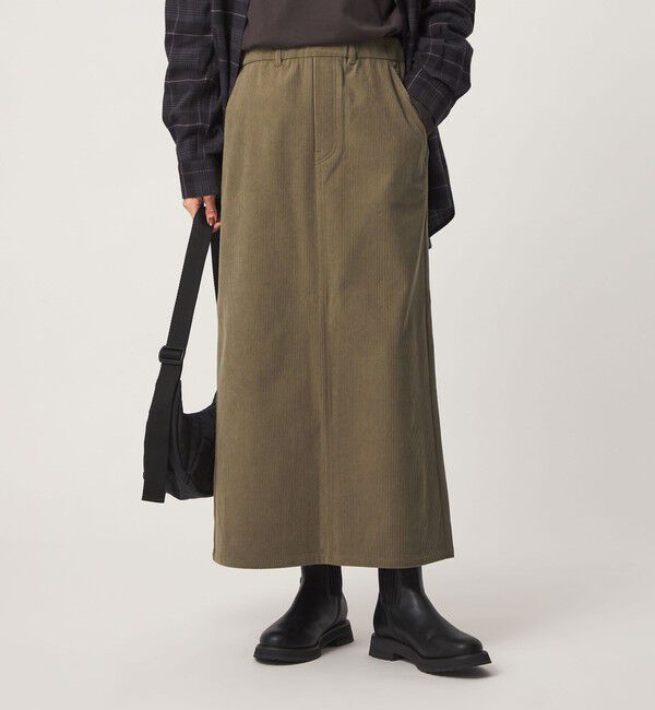 UNITED ARROWS green label relaxing「［size SHORT/TALLあり］オルマイ コール スカート マシンウォッシャブル ストレッチ」|タイト|