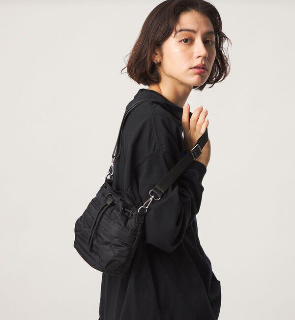 UNITED ARROWS green label relaxing「【WEB限定】＜PARTE＞キルティング ドロストバッグ ミニ / ショルダーバッグ はっ水」|ショルダー・メッセンジャー|