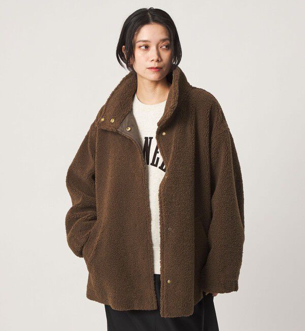 UNITED ARROWS green label relaxing「［size SHORTあり］ボア スタンドカラー ブルゾン」|ブルゾン・スタジャン|