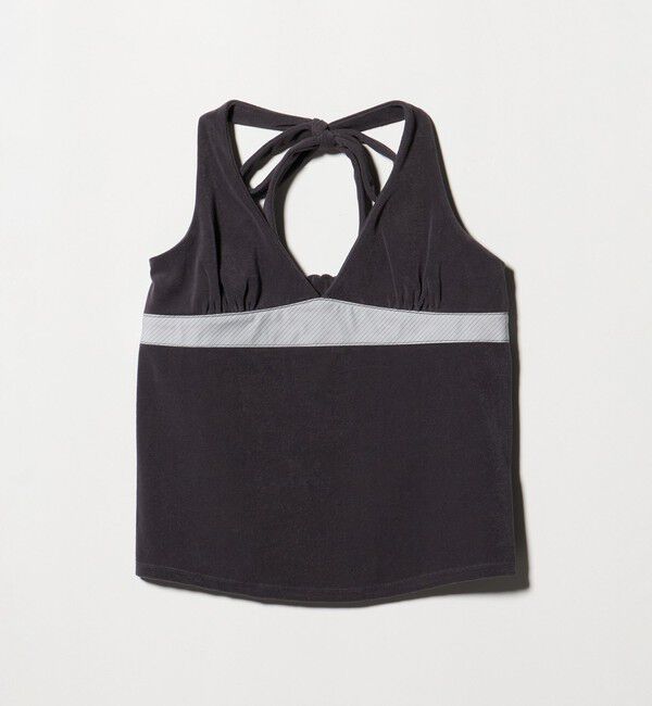 ATTISESSION「＜ATTISESSION＞パイル ホルターネック トップス」|その他|DK.GRAY