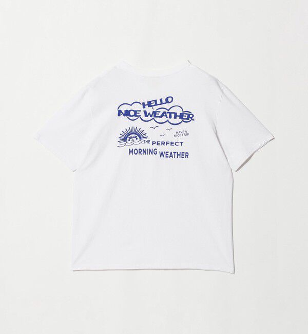 NICE WEATHER「【別注】＜HELLO SUNRISE＞ロゴプリント T シャツ」|Tシャツ・カットソー|WHITE
