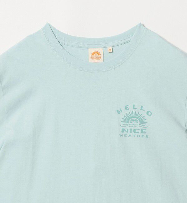 NICE WEATHER「【別注】＜HELLO SUNRISE＞ロゴプリント T シャツ」|Tシャツ・カットソー|