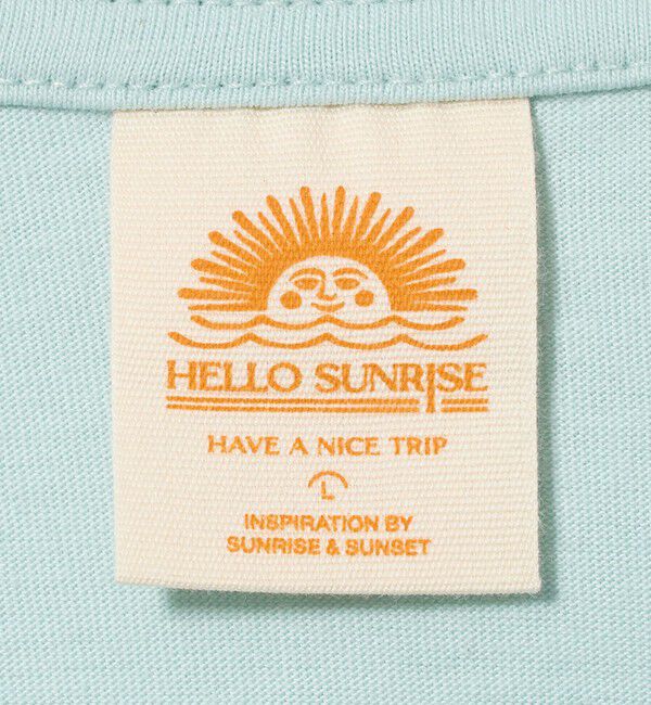 NICE WEATHER「【別注】＜HELLO SUNRISE＞ロゴプリント T シャツ」|Tシャツ・カットソー|