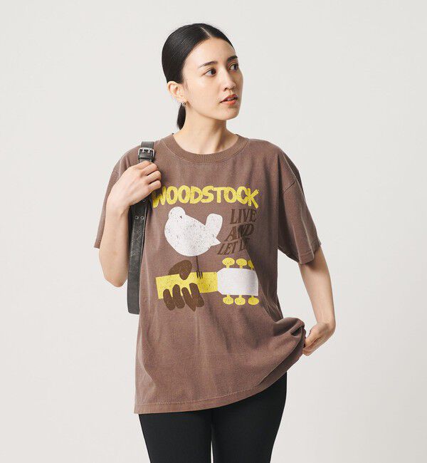 BEAUTY&YOUTH UNITED ARROWS「【別注】＜GOOD ROCK SPEED＞WOOD STOCK プリント Tシャツ」|Tシャツ・カットソー|
