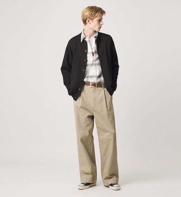 BEAUTY&YOUTH UNITED ARROWS「フェザーヤーン クルーネック カーディガン ウォッシャブル」|カーディガン|