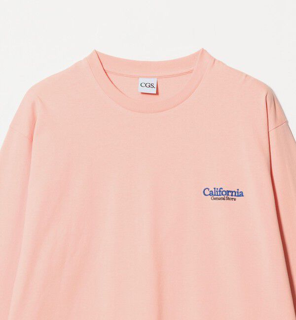 California General Store「＜CGS.＞オーガニック コットン ロングスリーブ ロゴ Tシャツ」|Tシャツ・カットソー|