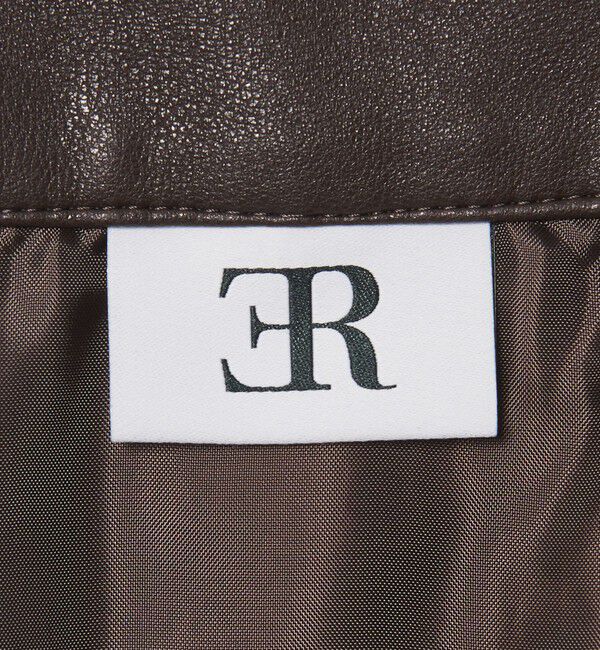 ER「＜ER＞レザーライク ミディ スカート」|スカート|