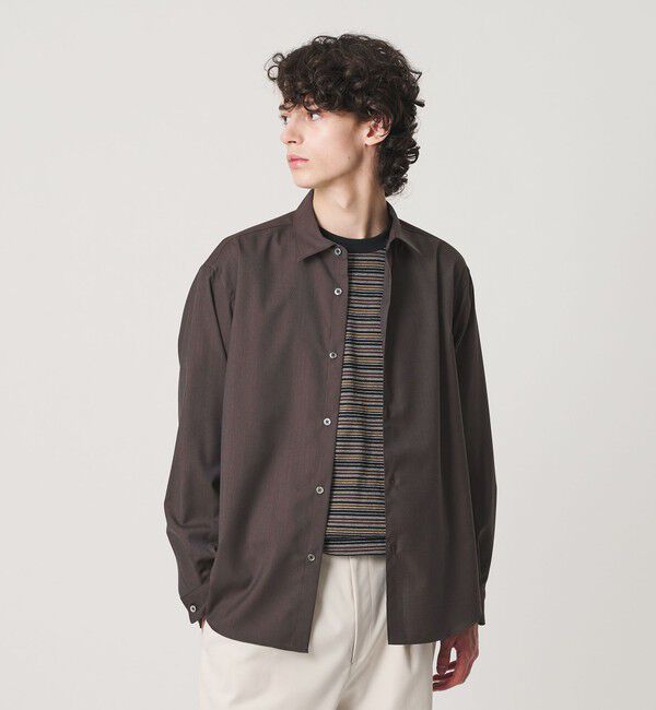 BEAUTY&YOUTH UNITED ARROWS「尾州 ウーステッド レギュラー シャツ GRANDE TAPERD型 ウォッシャブル MADE IN JAPAN」|シャツ・ブラウス|DK.GRAY