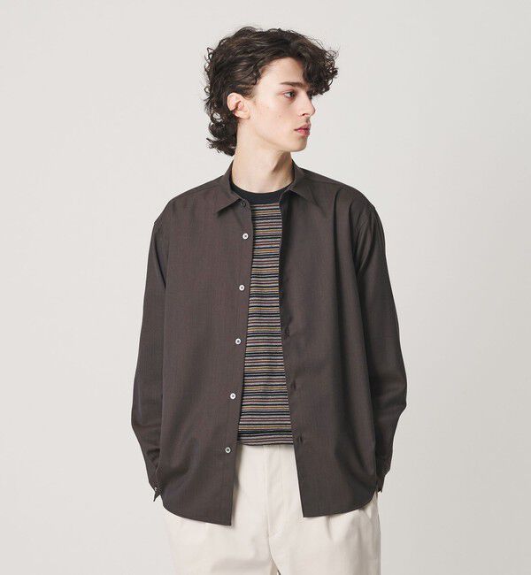 BEAUTY&YOUTH UNITED ARROWS「尾州 ウーステッド レギュラー シャツ GRANDE TAPERD型 ウォッシャブル MADE IN JAPAN」|シャツ・ブラウス|