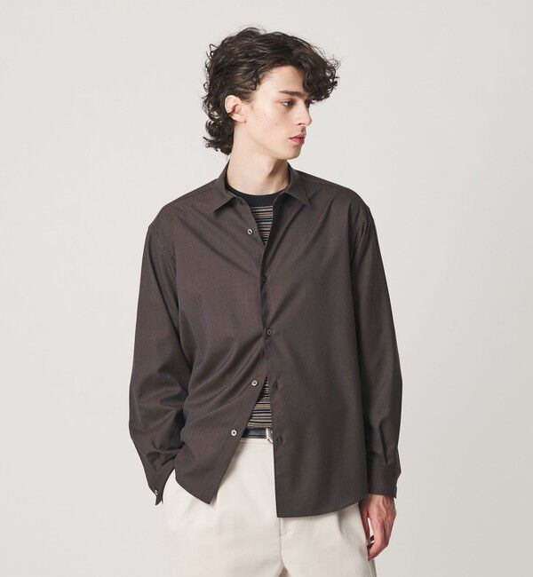 BEAUTY&YOUTH UNITED ARROWS「尾州 ウーステッド レギュラー シャツ GRANDE TAPERD型 ウォッシャブル MADE IN JAPAN」|シャツ・ブラウス|