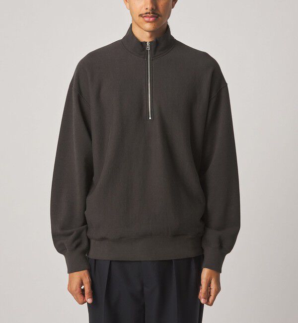 STEVEN ALAN「＜Steven Alan＞ C/R ウラケ ジップ スタンドネック スウェット」|スウェット・ジャージ|