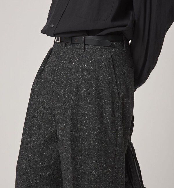STEVEN ALAN「＜Steven Alan＞ ネップ ヘリンボーンツイード イン ツープリーツ ドレス トラウザーズ II」|スラックス|