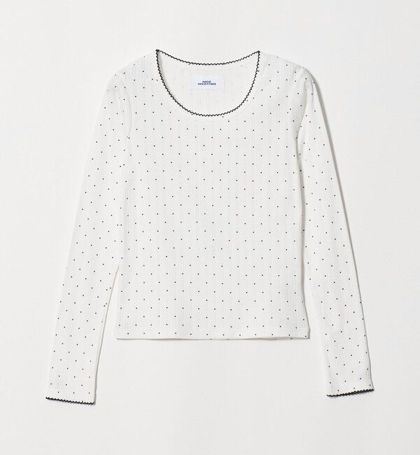 NICE WEATHER「＜NICE WEATHER＞ドットレース カットソー」|Tシャツ・カットソー|