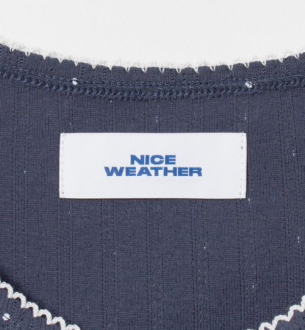 NICE WEATHER「＜NICE WEATHER＞ドットレース カットソー」|Tシャツ・カットソー|