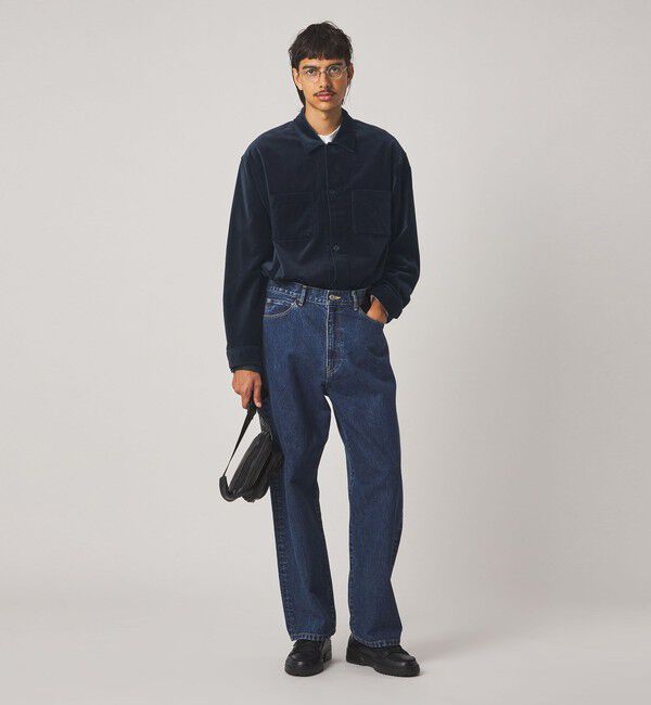 STEVEN ALAN「＜Steven Alan＞ オーガニックコットン ベルベット オープンカラー オーバー シャツ」|シャツ・ブラウス|