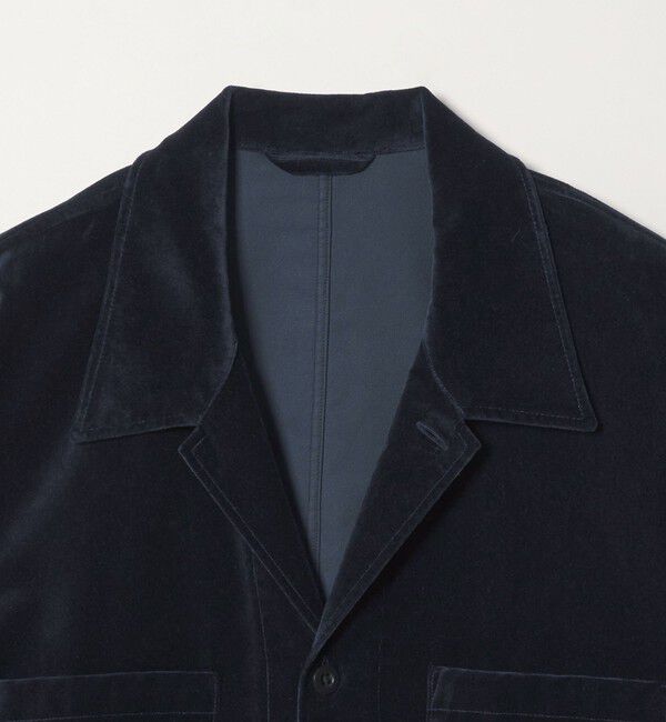 STEVEN ALAN「＜Steven Alan＞ オーガニックコットン ベルベット オープンカラー オーバー シャツ」|シャツ・ブラウス|