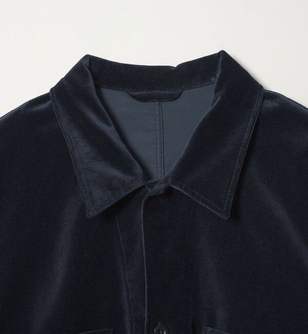 STEVEN ALAN「＜Steven Alan＞ オーガニックコットン ベルベット オープンカラー オーバー シャツ」|シャツ・ブラウス|