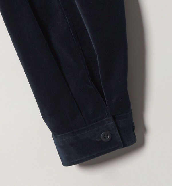 STEVEN ALAN「＜Steven Alan＞ オーガニックコットン ベルベット オープンカラー オーバー シャツ」|シャツ・ブラウス|