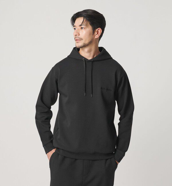 BEAUTY&YOUTH UNITED ARROWS「【WEB限定 WARDROBE SMART】ダブルニット ロゴ スウェットフーディ/セットアップ対応 【抗菌・防臭】」|Tシャツ・カットソー|
