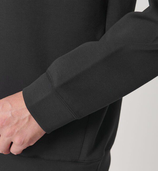 BEAUTY&YOUTH UNITED ARROWS「【WEB限定 WARDROBE SMART】ダブルニット ロゴ スウェットフーディ/セットアップ対応 【抗菌・防臭】」|Tシャツ・カットソー|