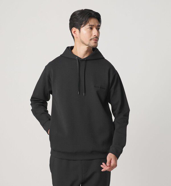 BEAUTY&YOUTH UNITED ARROWS「【WEB限定 WARDROBE SMART】ダブルニット ロゴ スウェットフーディ/セットアップ対応 【抗菌・防臭】」|Tシャツ・カットソー|