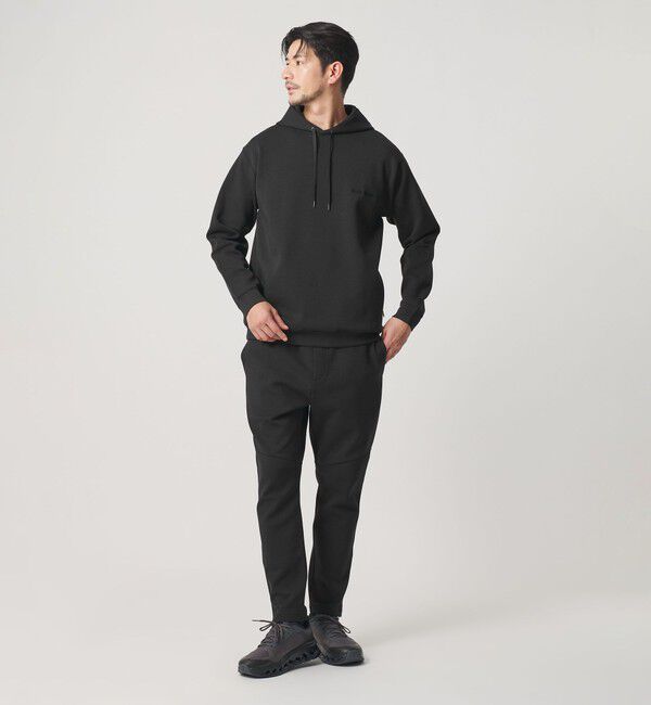 BEAUTY&YOUTH UNITED ARROWS「【WEB限定 WARDROBE SMART】ダブルニット ロゴ スウェットフーディ/セットアップ対応 【抗菌・防臭】」|Tシャツ・カットソー|