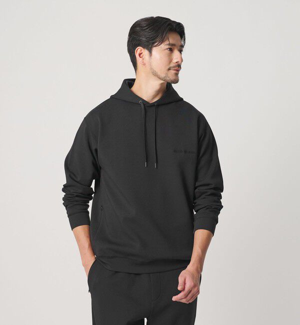 BEAUTY&YOUTH UNITED ARROWS「【WEB限定 WARDROBE SMART】ダブルニット ロゴ スウェットフーディ/セットアップ対応 【抗菌・防臭】」|Tシャツ・カットソー|