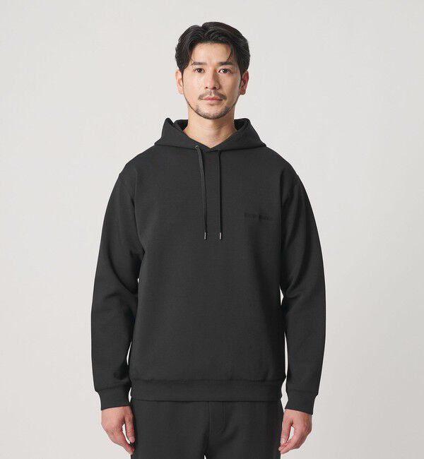 BEAUTY&YOUTH UNITED ARROWS「【WEB限定 WARDROBE SMART】ダブルニット ロゴ スウェットフーディ/セットアップ対応 【抗菌・防臭】」|Tシャツ・カットソー|