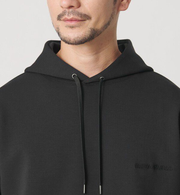 BEAUTY&YOUTH UNITED ARROWS「【WEB限定 WARDROBE SMART】ダブルニット ロゴ スウェットフーディ/セットアップ対応 【抗菌・防臭】」|Tシャツ・カットソー|