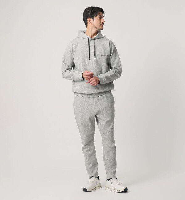BEAUTY&YOUTH UNITED ARROWS「【WEB限定 WARDROBE SMART】ダブルニット ロゴ スウェットフーディ/セットアップ対応 【抗菌・防臭】」|Tシャツ・カットソー|