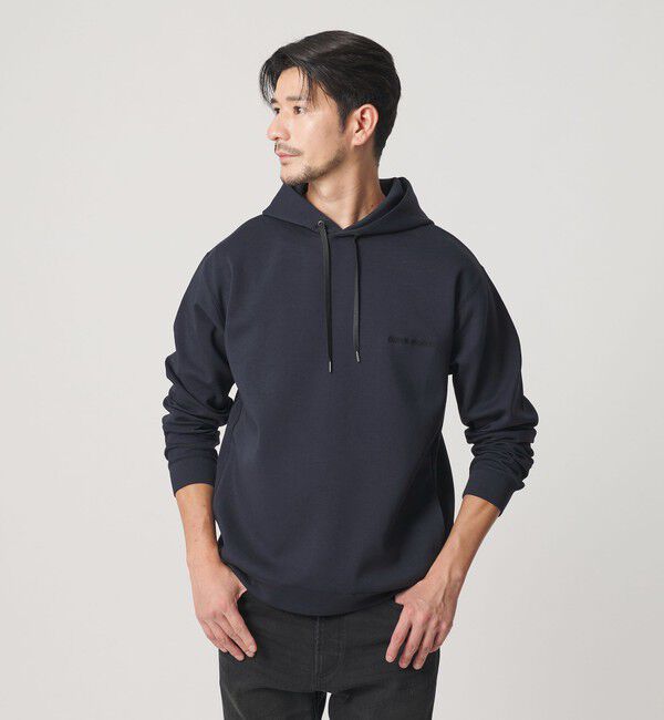 BEAUTY&YOUTH UNITED ARROWS「【WEB限定 WARDROBE SMART】ダブルニット ロゴ スウェットフーディ/セットアップ対応 【抗菌・防臭】」|Tシャツ・カットソー|