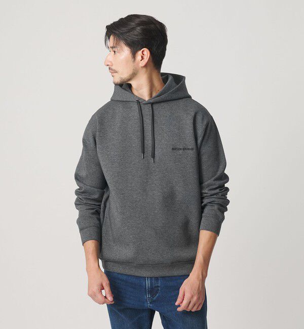 BEAUTY&YOUTH UNITED ARROWS「【WEB限定 WARDROBE SMART】ダブルニット ロゴ スウェットフーディ/セットアップ対応 【抗菌・防臭】」|Tシャツ・カットソー|