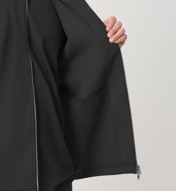 BEAUTY&YOUTH UNITED ARROWS「【WEB限定 WARDROBE SMART】ダブルニット ハリントン ジャケット/セットアップ対応 【抗菌・防臭】」|カーディガン|