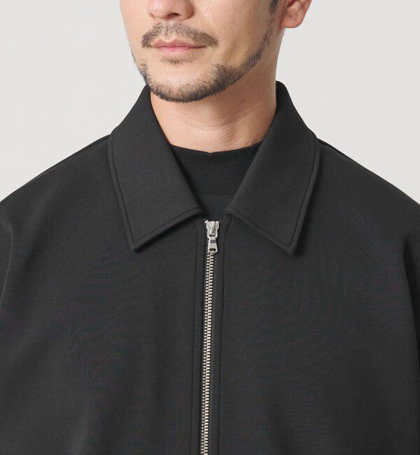BEAUTY&YOUTH UNITED ARROWS「【WEB限定 WARDROBE SMART】ダブルニット ハリントン ジャケット/セットアップ対応 【抗菌・防臭】」|カーディガン|
