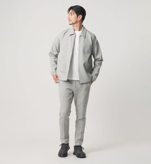 BEAUTY&YOUTH UNITED ARROWS「【WEB限定 WARDROBE SMART】ダブルニット ハリントン ジャケット/セットアップ対応 【抗菌・防臭】」|カーディガン|