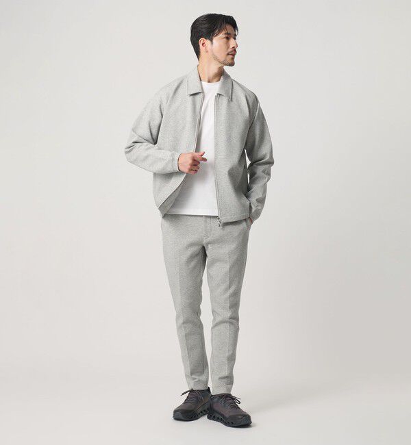 BEAUTY&YOUTH UNITED ARROWS「【WEB限定 WARDROBE SMART】ダブルニット ハリントン ジャケット/セットアップ対応 【抗菌・防臭】」|カーディガン|