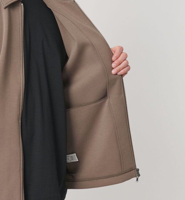 BEAUTY&YOUTH UNITED ARROWS「【WEB限定 WARDROBE SMART】ダブルニット ハリントン ジャケット/セットアップ対応 【抗菌・防臭】」|カーディガン|