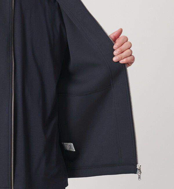 BEAUTY&YOUTH UNITED ARROWS「【WEB限定 WARDROBE SMART】ダブルニット ハリントン ジャケット/セットアップ対応 【抗菌・防臭】」|カーディガン|