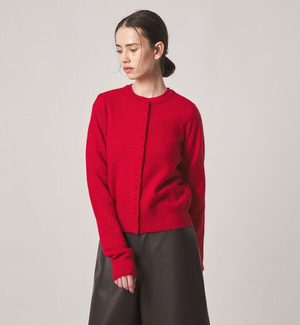 STEVEN ALAN「＜Steven Alan＞ウール ナイロン キャメル ミックス カーディガン」|カーディガン|