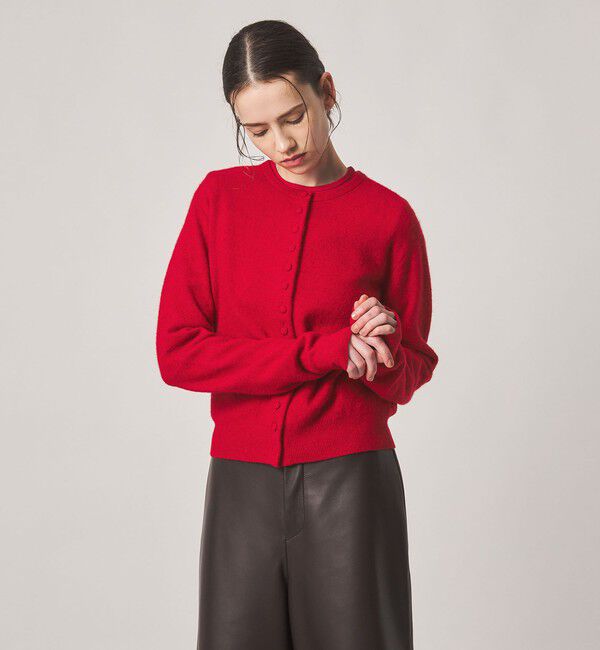 STEVEN ALAN「＜Steven Alan＞ウール ナイロン キャメル ミックス カーディガン」|カーディガン|