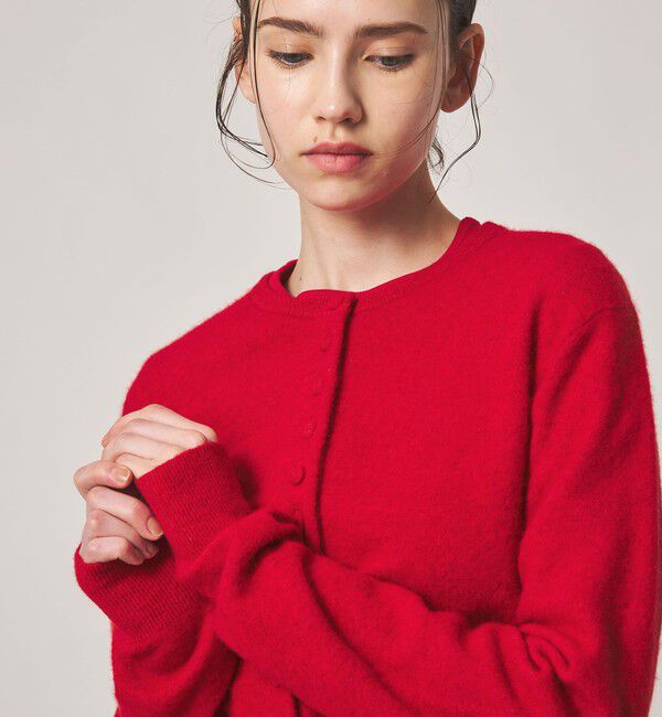 STEVEN ALAN「＜Steven Alan＞ウール ナイロン キャメル ミックス カーディガン」|カーディガン|