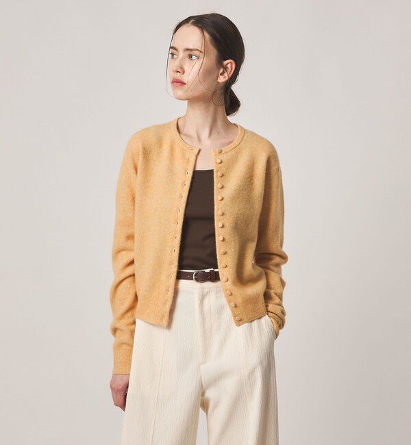 STEVEN ALAN「＜Steven Alan＞ウール ナイロン キャメル ミックス カーディガン」|カーディガン|