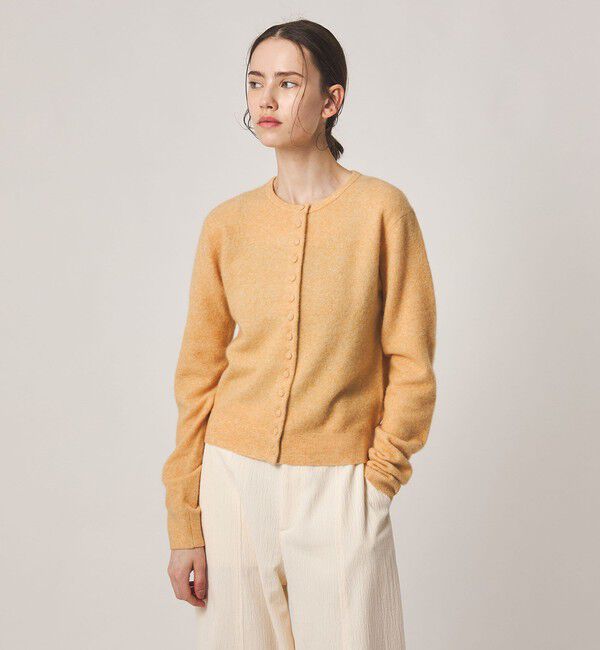 STEVEN ALAN「＜Steven Alan＞ウール ナイロン キャメル ミックス カーディガン」|カーディガン|