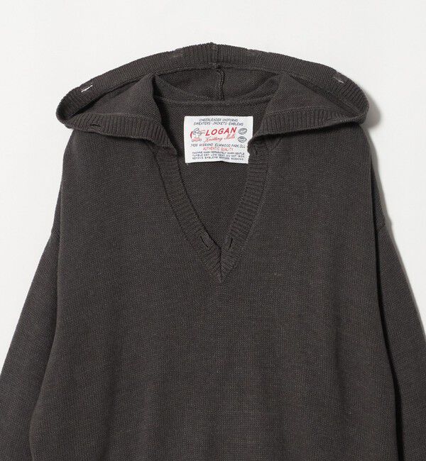 BEAUTY&YOUTH UNITED ARROWS「【別注】＜LOGAN knitting mills＞Vネック ニット フーディ」|ニット・セーター|