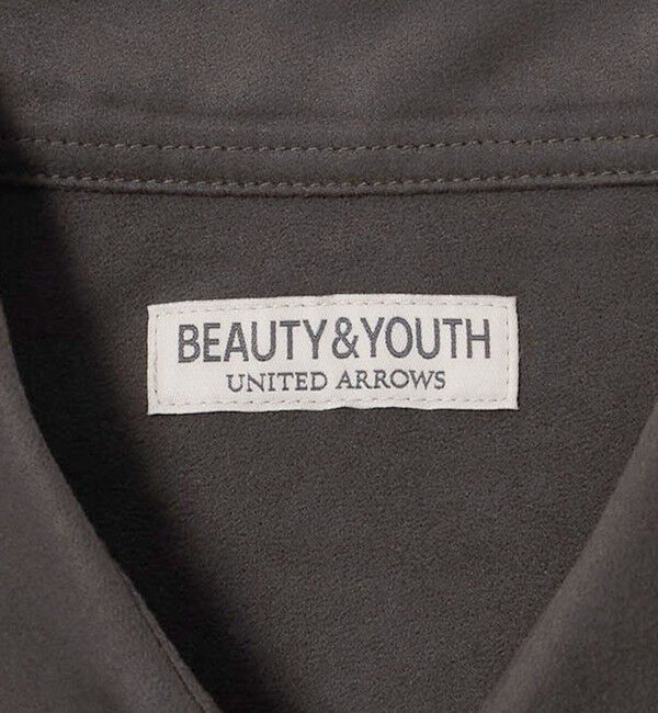 BEAUTY&YOUTH UNITED ARROWS「スエードタッチ レギュラー スクエア シャツ FORM型」|シャツ・ブラウス|